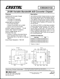 CS5321-BL1 Datasheet