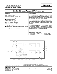 CS5333 Datasheet
