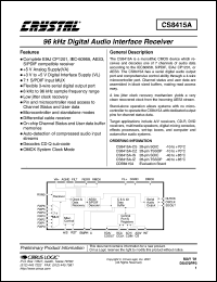 CS8415A-CS Datasheet