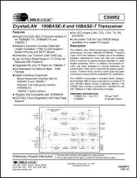 CS8952-CQ Datasheet