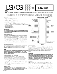 LS7031 Datasheet