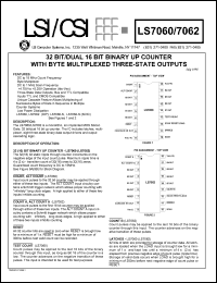 LS7062 Datasheet