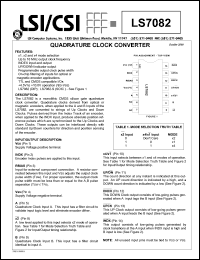 LS7082 Datasheet