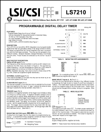 LS7210 Datasheet