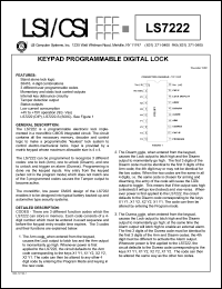 LS7222 Datasheet