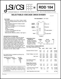 RDD104 Datasheet
