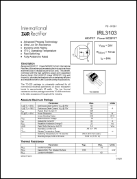 IRLL110 Datasheet