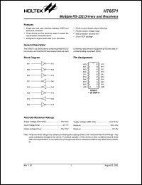HT6571 Datasheet