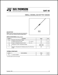 BAT45 Datasheet