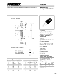 BCR12PM-12 Datasheet