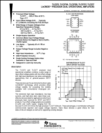 TLC277CPSR Datasheet