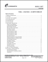 50S116T-5 Datasheet