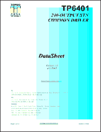 TP6401 Datasheet