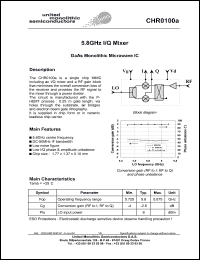 CHR0100a Datasheet