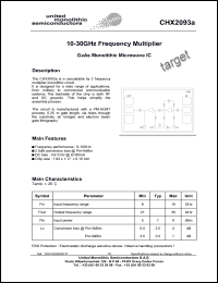 CHX2093a99FF/00 Datasheet