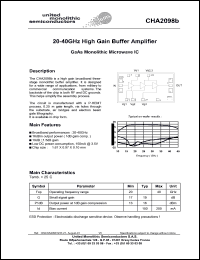 CHA2098b99F/00 Datasheet