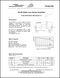 CHA2192-99F/00 Datasheet