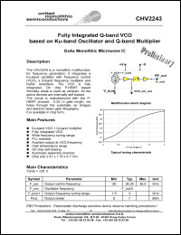 CHV2243-99F/00 Datasheet
