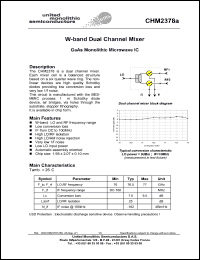 CHM2378a-99F/00 Datasheet