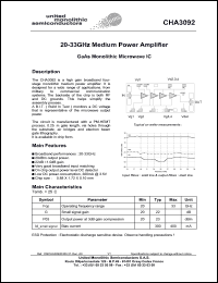 CHA3092-99F/00 Datasheet