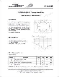 CHA4092-99F/00 Datasheet
