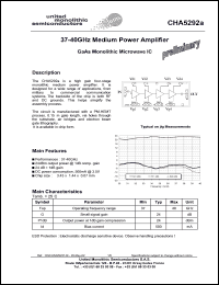 CHA5292a-99F/00 Datasheet