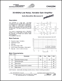 CHA2294-99F/00 Datasheet