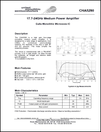 CHA5290-99F/00 Datasheet