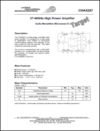 CHA5297-99F/00 Datasheet