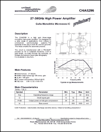 CHA5296-99F/00 Datasheet