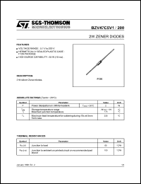 BZV47C200 Datasheet