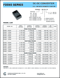 FDD03-0505D5A Datasheet