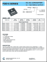 FDD15-12D2 Datasheet