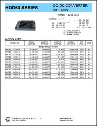HDD60-48D12-P Datasheet