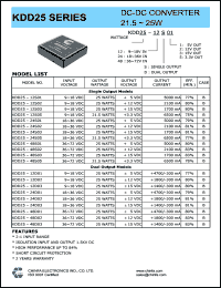 KDD25-12S03 Datasheet