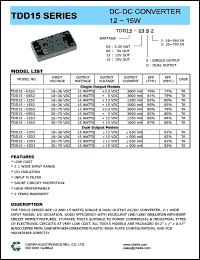 TDD15-03S3 Datasheet