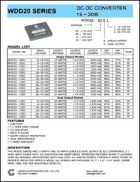 WDD20-03S3 Datasheet