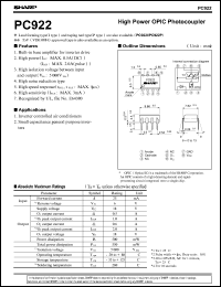 PC922P Datasheet