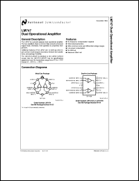 LM747H Datasheet