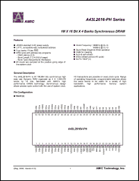 A43L2616V-7PH Datasheet