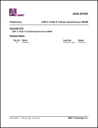 A43L8316AV-5.5 Datasheet