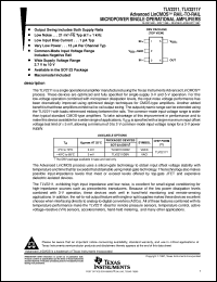 TLV2211CDBVT Datasheet