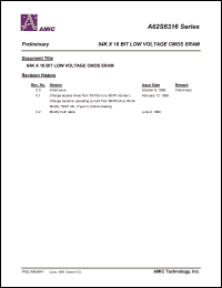 A62S6316G-55S Datasheet