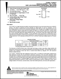 TLV2221IDBVT Datasheet