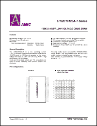 LP62E16128AV-70LLT Datasheet