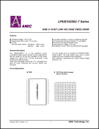 LP62E16256CU-70LLT Datasheet