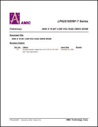 LP62S16256FU-55LLI Datasheet