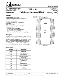 GS72116AU-12I Datasheet