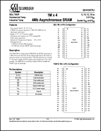 GS74104J-10I Datasheet