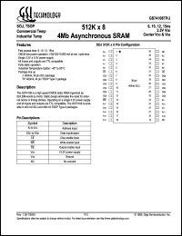 GS74108J-10I Datasheet